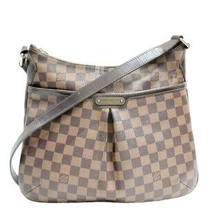 Louis Vuitton Bloomsbury PM Damier Ebene Crossbody Bag Brown Red Lining